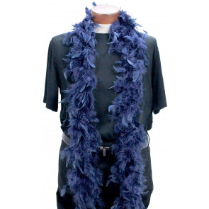 40g Chandelle Feather Boa: Navy