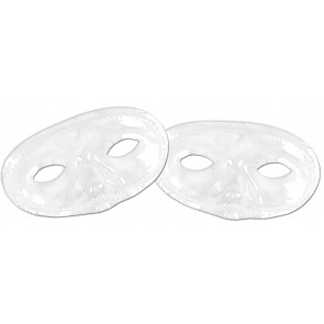 Plastic Domino Eye Masks: White (24)