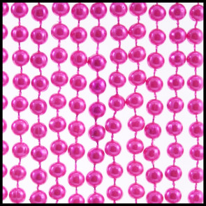 7mm Beads 33" Pearl Hot Pink