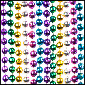 7mm Disco Beads 33" Metallic 6-Color