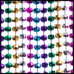 8mm Faceted Beads 42" Metallic 6-Color