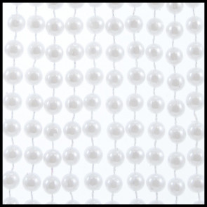 8mm Beads 48" Pearl White