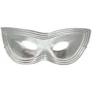 Metallic Cat Eye Mask: Silver
