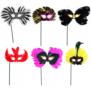 Multicolor Masks on Sticks (6)