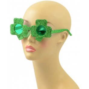 Glittered Shamrock Sunglasses