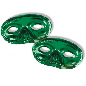 Plastic Domino Eye Masks: Green (24)