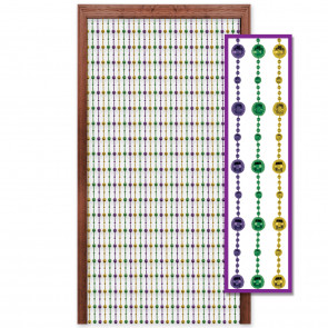 Mardi Gras Metallic Bead Curtain (24" x 78")
