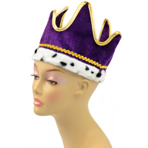 Plush Royal Crown: Purple