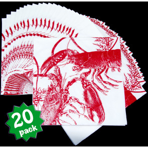 Red Lobster Luncheon Napkins (20)
