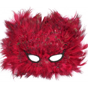 Fire Cat Feather Mask