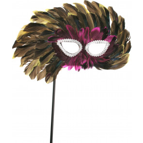 Pink Swan Mask on a Stick