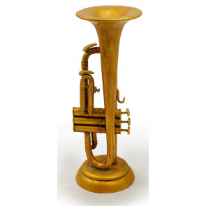 Gold Jazz Trumpet Centerpiece