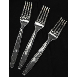 Plastic Forks: Clear (Pack of 24)