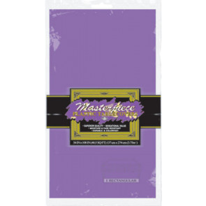 54" x 108" Plastic Tablecover: Purple