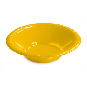 12 Oz. Plastic Bowl: School Bus Yellow (20)