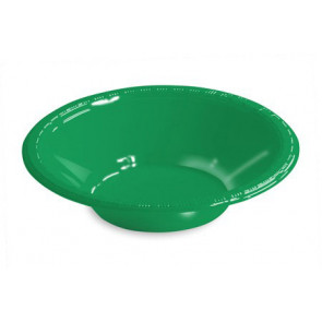 12 Oz. Plastic Bowl: Emerald Green (20)