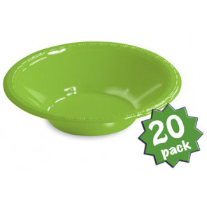 12 Oz. Plastic Bowl: Fresh Lime (20)