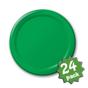 8.75" Dinner Plates: Emerald Green (24)