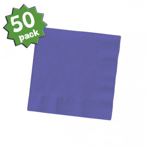 3-Ply Beverage Napkins: Purple (50)