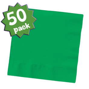 3-Ply Lunch Napkins: Emerald Green (50)