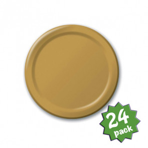 6.75" Lunch Plates: Glittering Gold (24)