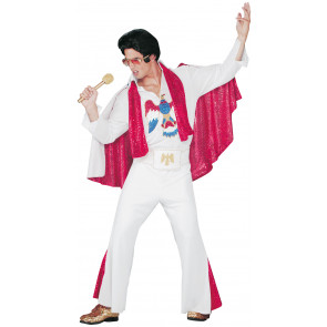 Elvis Presley Deluxe White Jumpsuit Costume