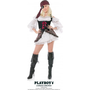 Buccaneer Beauty Playboy Costume (Size: S)