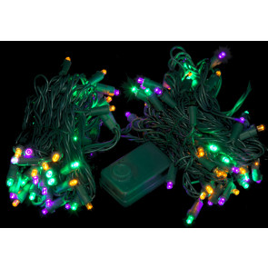 LED Chaser Mardi Gras Lights: 105-Light