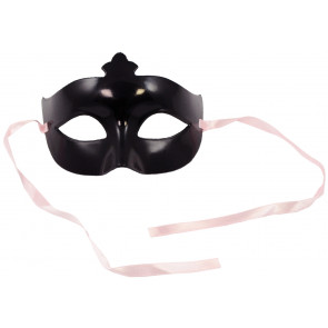 Plastic Crown Eye Mask: Black/Pink