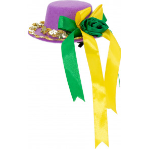 Mini Mardi Gras Top Hat Hairclip