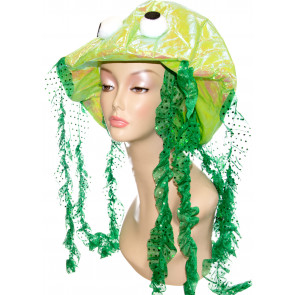 Iridescent Jellyfish Hat: Green