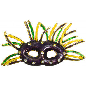 PGG Feather Spray Domino Mask Pin