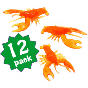 Small Rubber Red Crawfish (12)