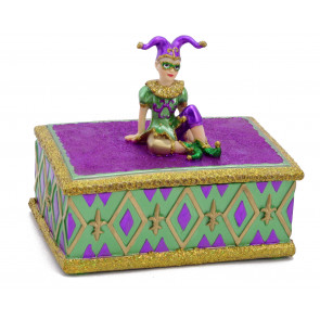 Mardi Gras Jester Jewelry Box