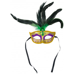MH004 Hand Crafted Feather Mask 