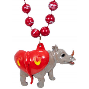 I Love You Rhino Necklace