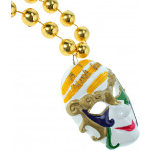 Mardi Gras Mask Necklace: Fancy