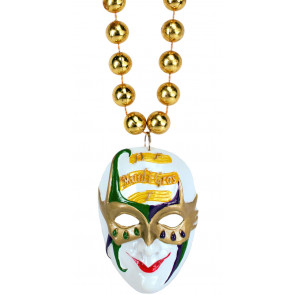 Mardi Gras Mask Necklace: Cat