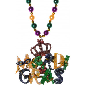 Mardi Gras Collage Necklace