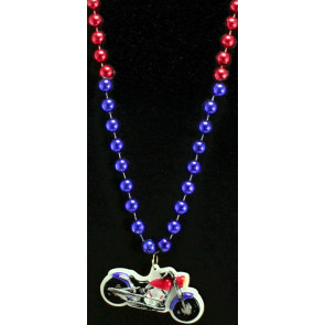 Patriotic Motorcycle Necklace