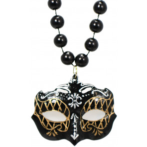 Black & Gold Masquerade Necklace