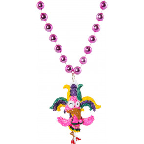 Buxom Bikini Flamingo Bead Necklace