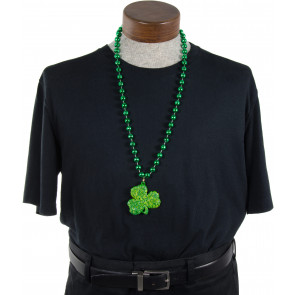 Clover Covered Shamrock Bead Necklace