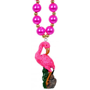 Flamingo on Pink Pearls