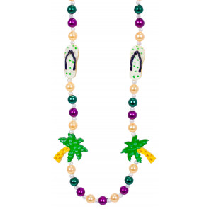 Palm Trees and Sandals Necklace
