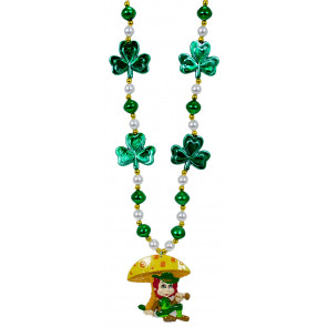 Leprechaun & Shamrocks Necklace
