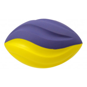 Foam Spiral Footballs: Purple & Yellow (12)
