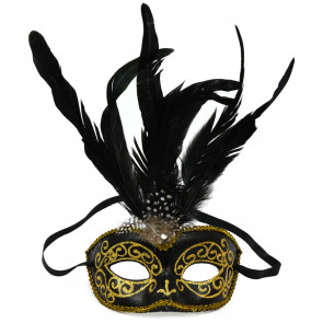 Exotic Eye Mask: Black and Gold