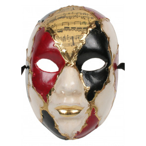 Musicians Face Mask: Red & Black