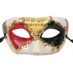 Musicians Eye Mask: Red & Black